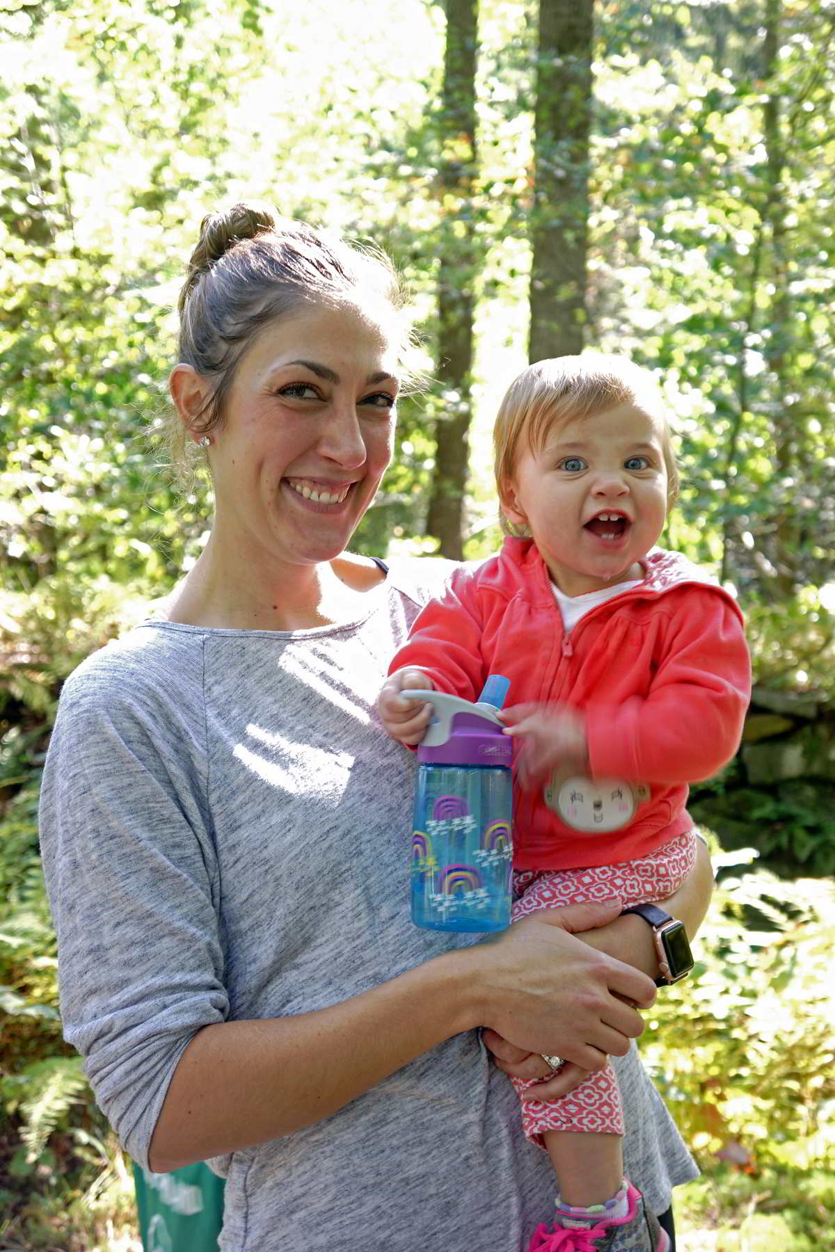 woman holding baby