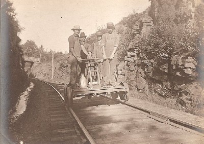 Historic Photo - Charnock Cut on old Mass Central Railroad