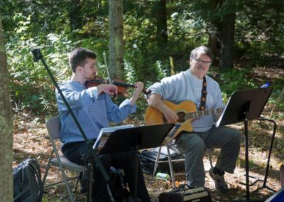 Image of Shindig band - fiddler and guitarist