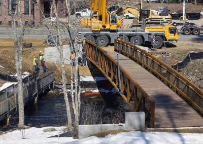 White Valley (Ware River) bridge installation March 13, 2013