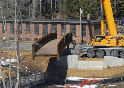 White Valley (Ware River) bridge installation March 13, 2013