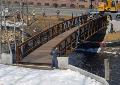 White Valley (Ware River) bridge installation March 13, 2013