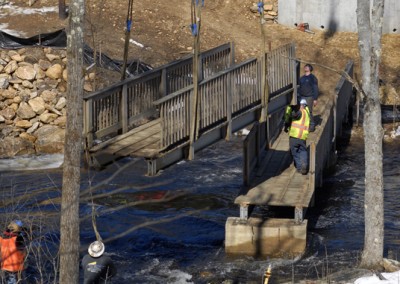 White Valley (Ware River) bridge installation March 13, 2013