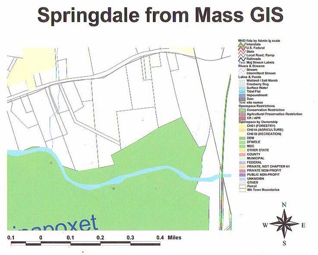 Springdale on GIS map